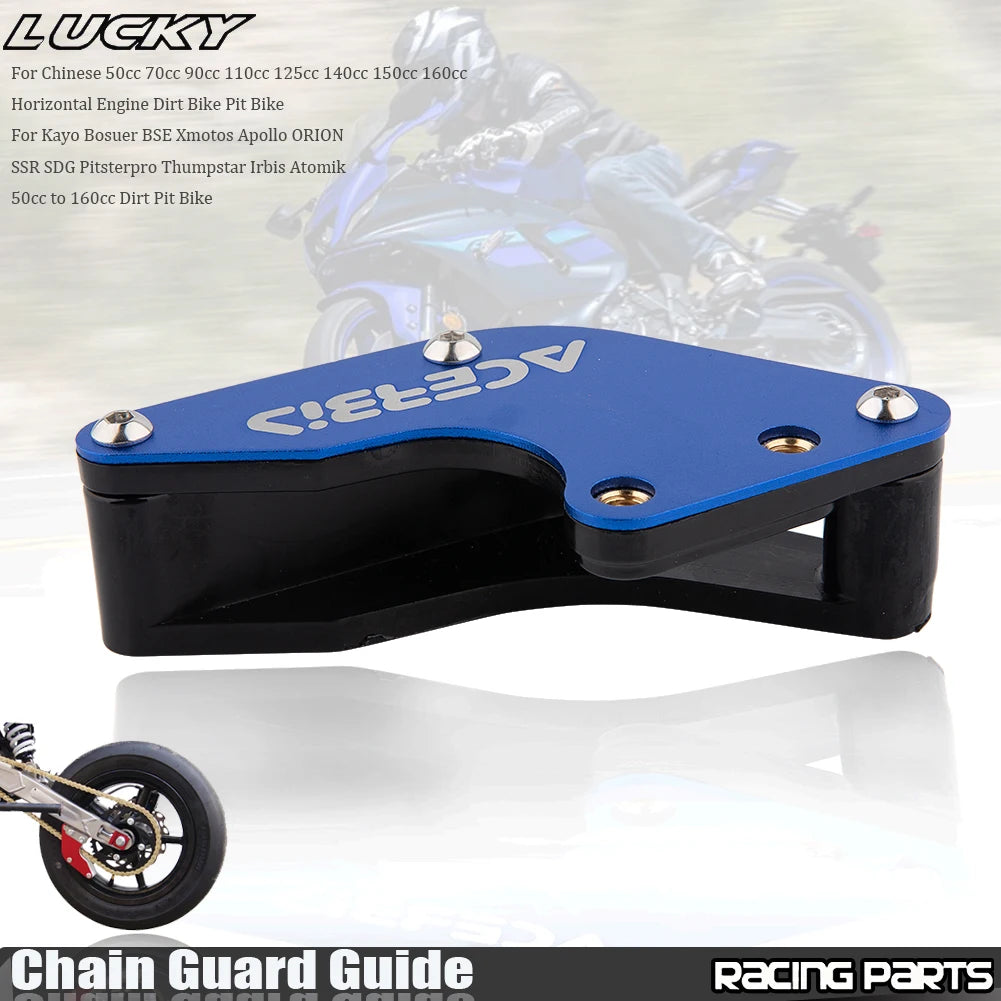 Motorcycle CNC Chain Guard Guide For IRBIS BSE KAYO SSR TTR XR CRF KLX 50 70 90 110 125 140 150  - Automotive LED Light