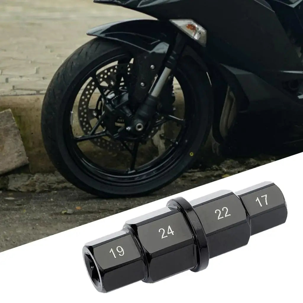 Motorcycles Hex Axle Tool 17/19/22/24mm Durable Construction Versatile - Automotive LED Light