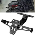 Motorcycle License Plate Holder Aluminium Alloy Rear Stand With Turn Signal Lights Holder Socket - LED Motorcycle Light