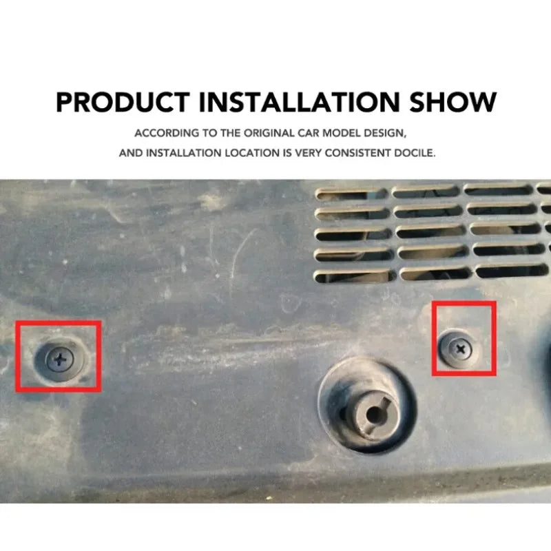 Car Buckle 8mm Hole Plastic Rivets Fixed Buckle Fastener Expansion Screw Auto Vehicle Door Trim  - Automotive LED Light