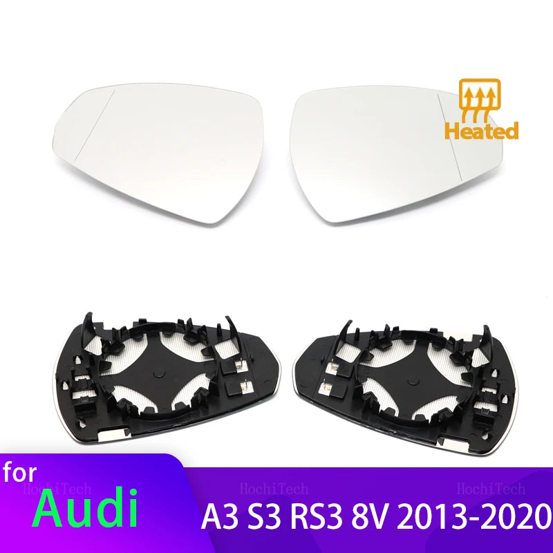 Side Rearview Mirror Heating Glass Heated Mirror Lens For Audi A3 S3 RS3 RS A S  for Audi RS3 S3 A3 - Automotive LED Lig