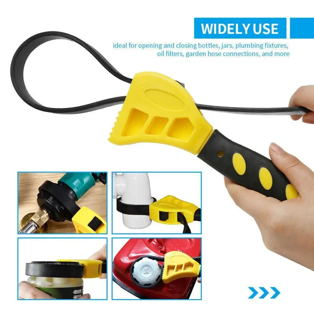 Auto Repair Filter Multi-function Hardware Tool 6-inch Multi-function Belt Wrench Plastic Adjust - Automotive LED Light