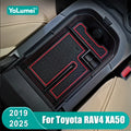 For Toyota RAV4 XA50 2019 2020 2021 2022 2023 2024 2025 Hybrid Car Armrest Storage Box Organizer - Automotive LED Light