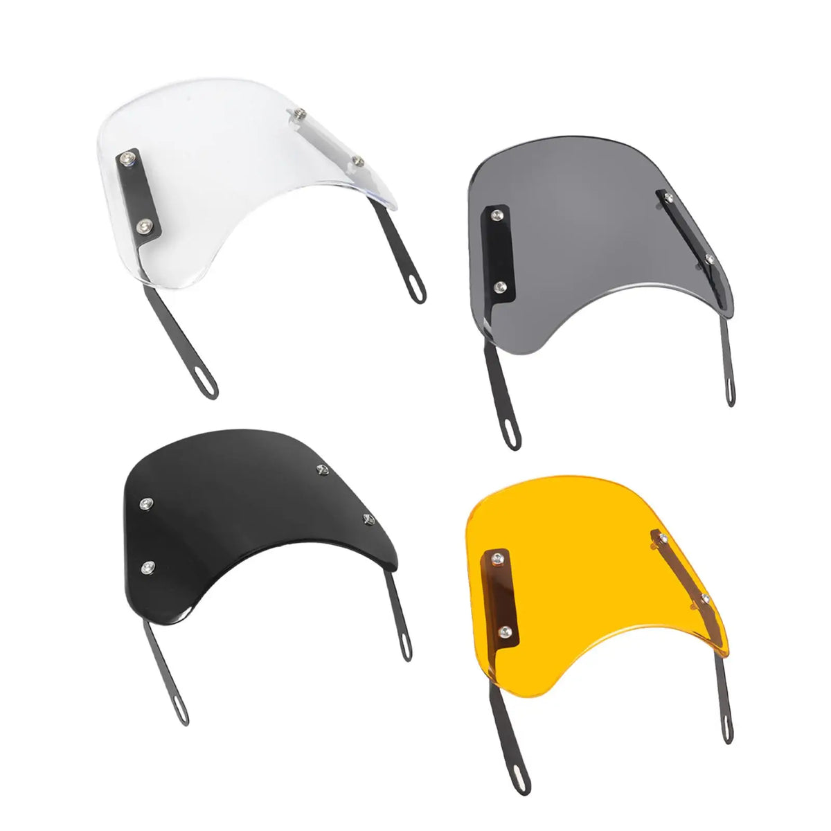 Motorcycle Windshield Easy Installation Lightweight Front Flyscreen Wind Deflector for E Scooter - LED Motorcycle Light
