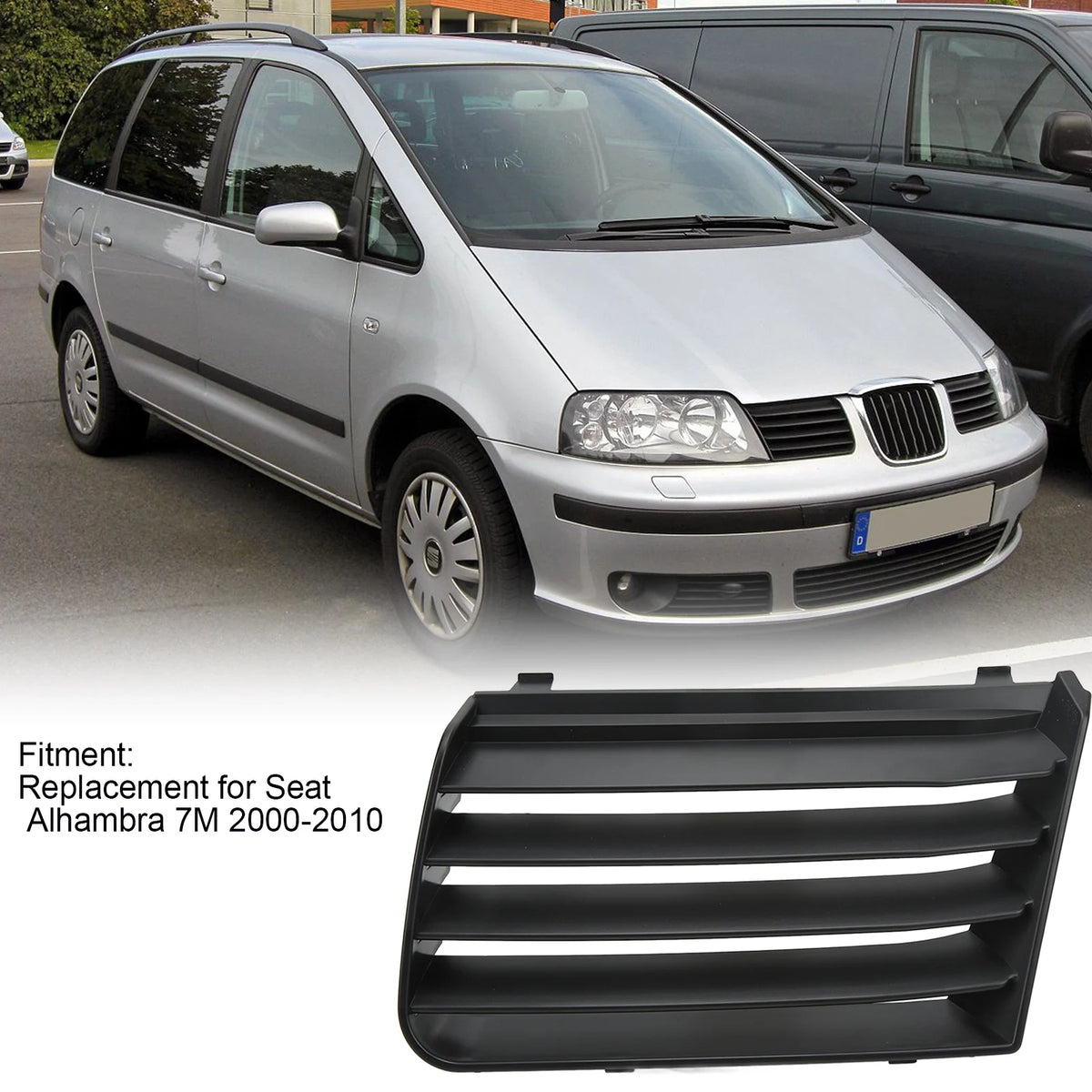 Car Front Bumper Grill 7M7 853 653 01C Left Upper Grille Replacement for Seat Alhambra 7M 2000‑2 - Automotive LED Light