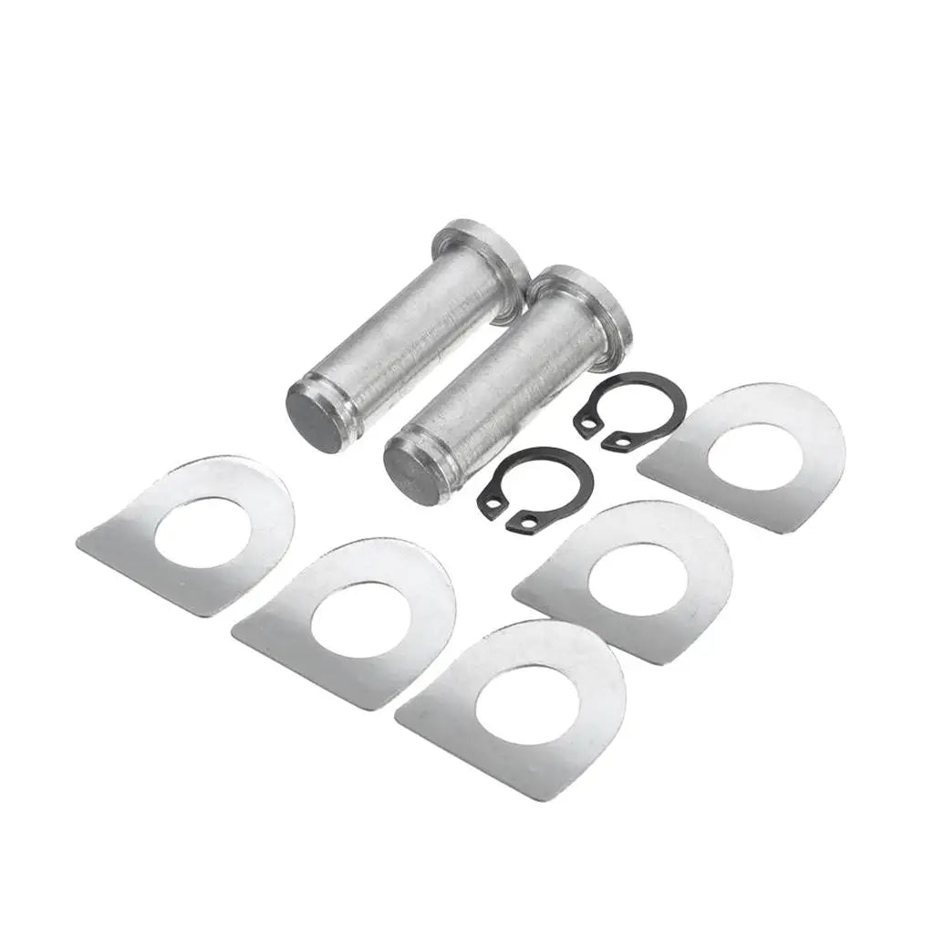 Chrome Motorcycle Foot Pegs Mount Kit Durable Aluminum Alloy Footrest Peg Pins Set for Custom Bi - Automotive LED Light