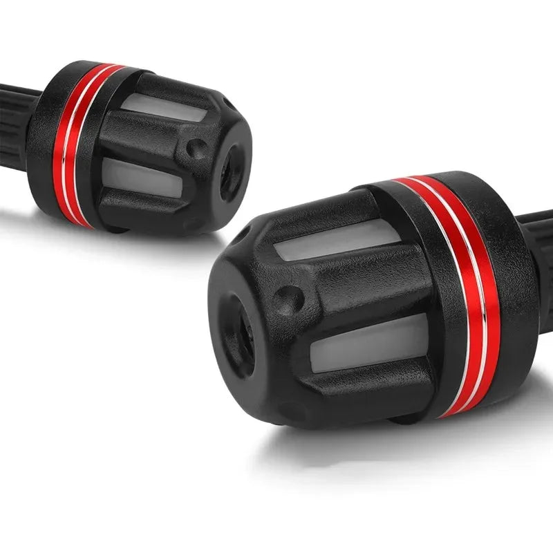 1Pair Motorcycle Handlebar End Light 12V LED Strobe Lamp DRL Driving Light Waterproof Side Warni - LED Motorcycle Light
