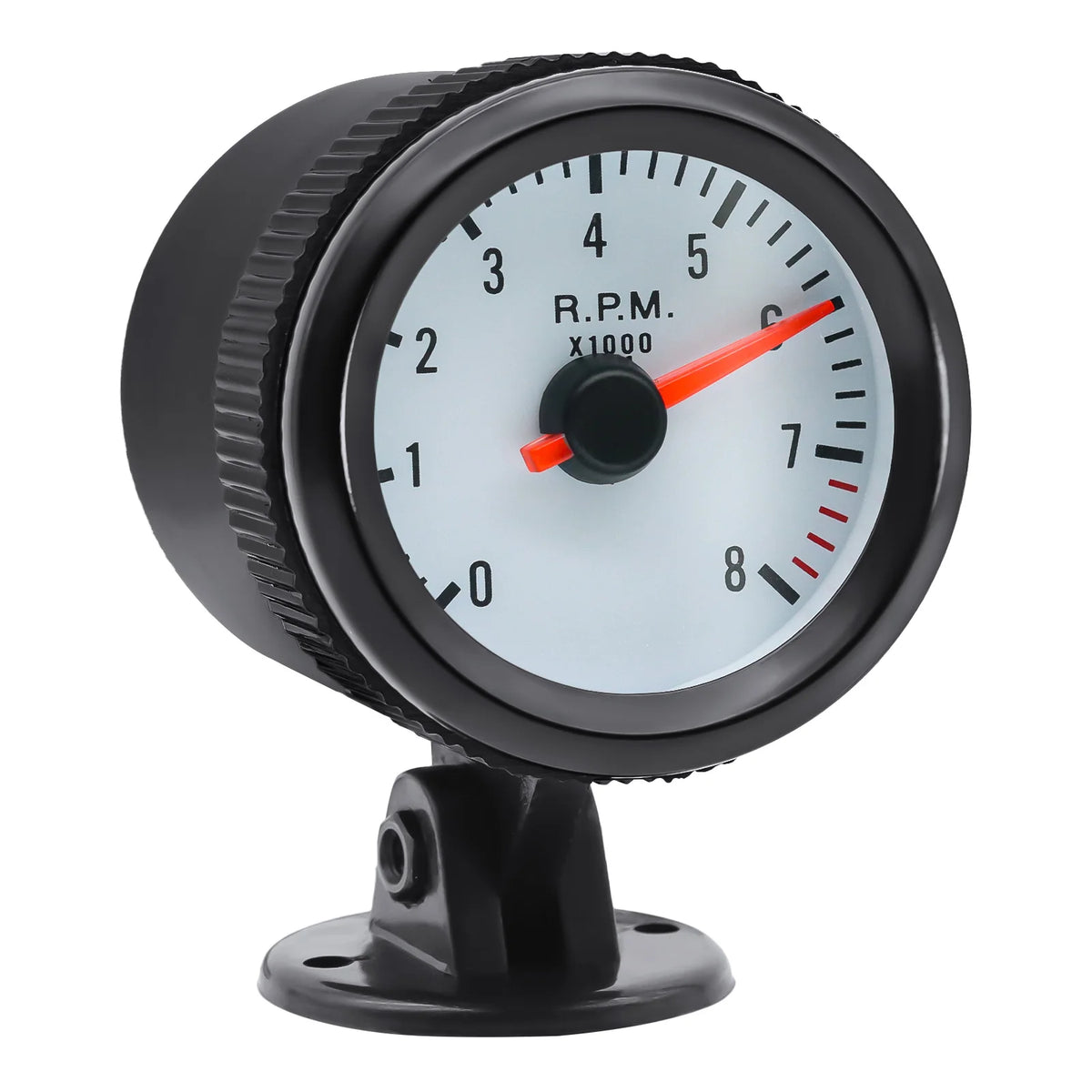 52MM Gauge Tachometer Boost Psi Bar Oil Water Temp Oil Pressure Vacuums Voltmeter 0-8000 RPM Met - Automotive LED Light