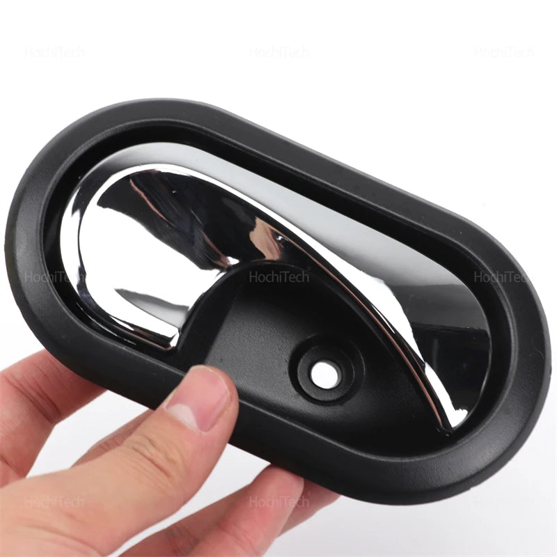 For Renault Sandero Logan Duster 12-16 Front Rear Left or Right Black Chrome Interior Door Handl - Automotive LED Light