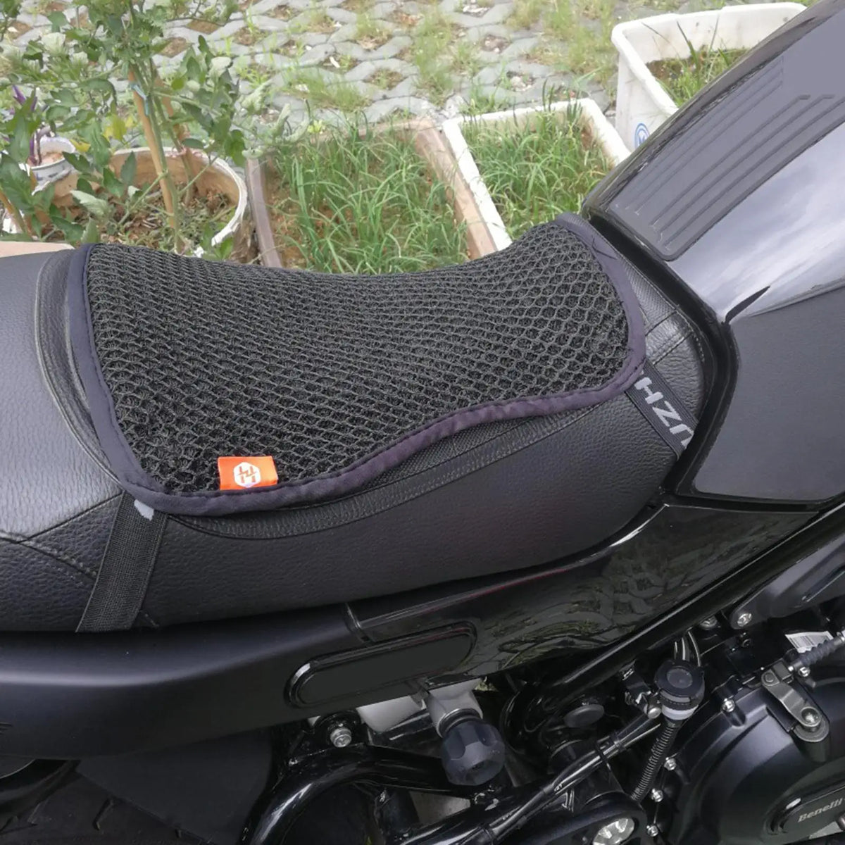 Cool Sunproof Motorcycle Seat Cushion Cover Reduces Pressure and Fatigue Makes Long Rides More C - Automotive LED Light