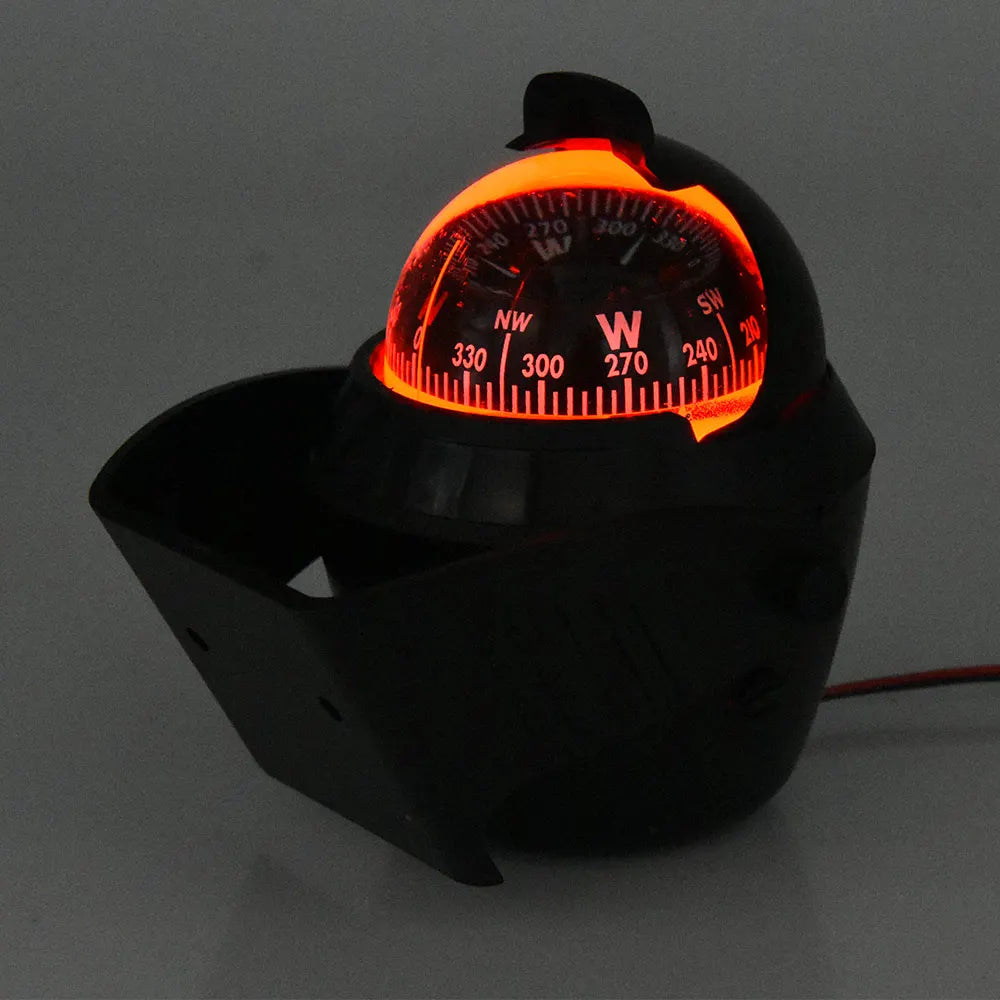 High Precision Sea Pivoting Marine Compass Marine Military Electronic Boat Ship Vehicle Car Comp - Automotive LED Light