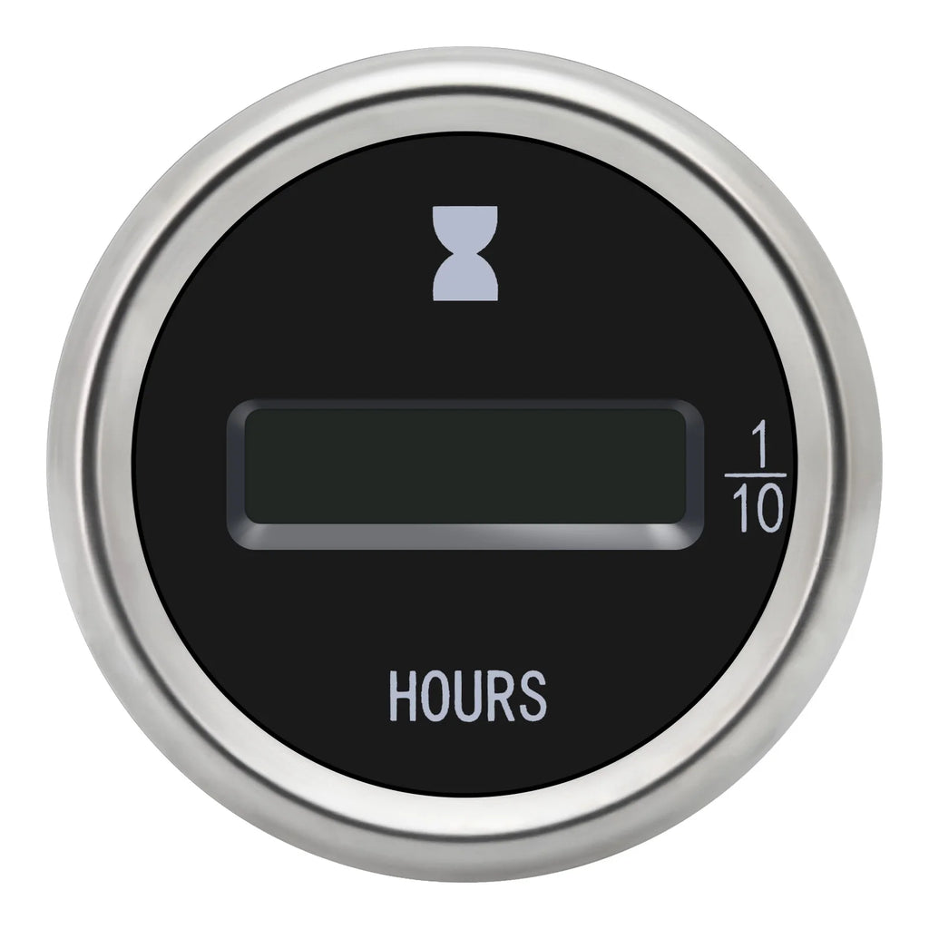 AD 52mm Clock for Car Motorcycle Accessories Hourmeters LCD Hour Meters for Marine Boat Yacht Di - Automotive LED Light