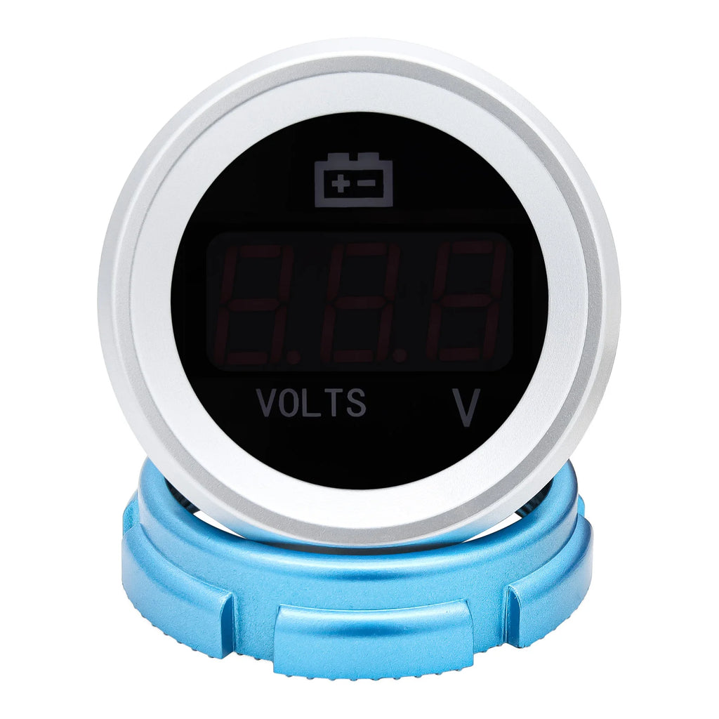 AD Universal Voltmeter 12V Waterproof LED Digital Display Panel Volt Voltage Meter Motor Accesso - Automotive LED Light