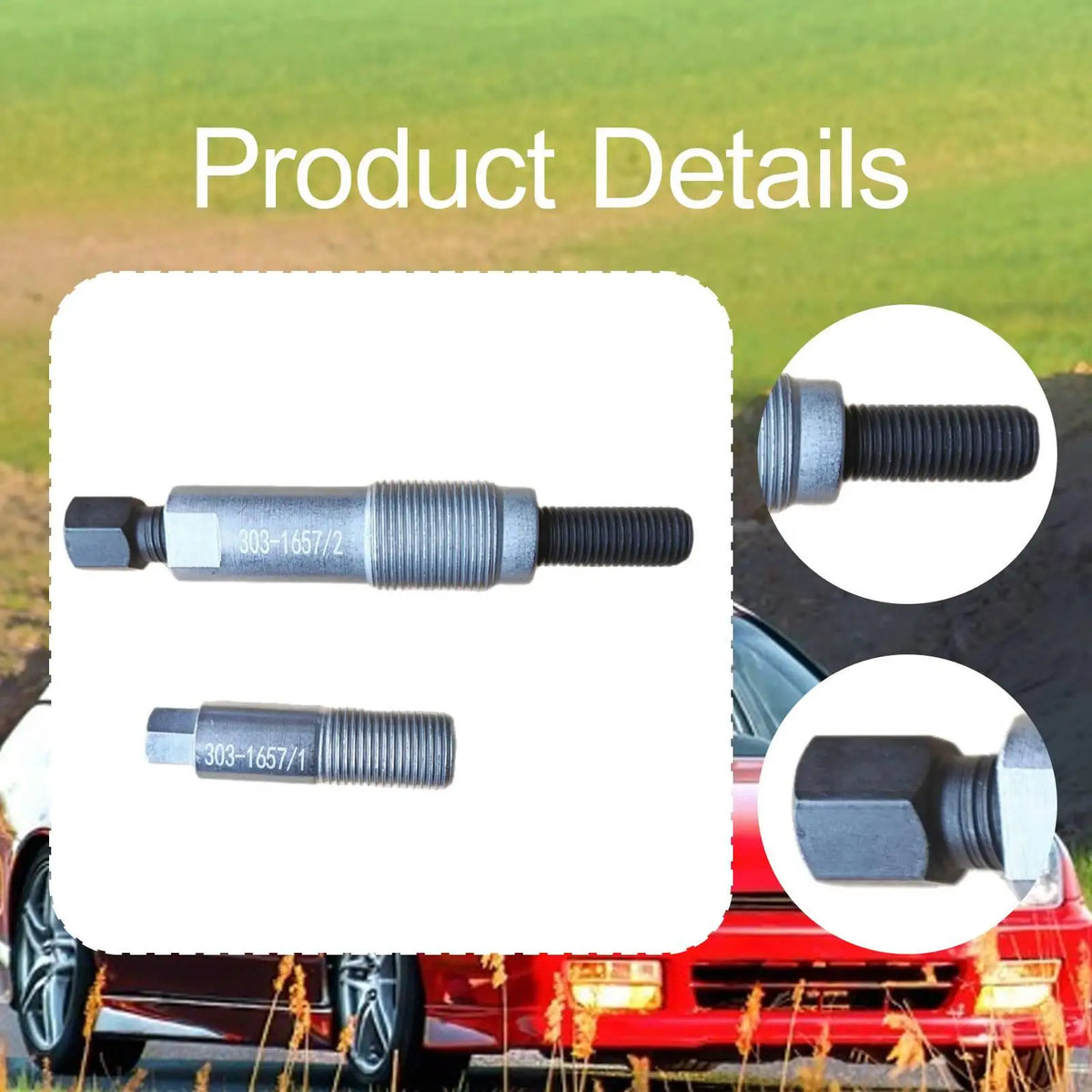 Metal Crankshaft Pulley Removal Tool Durable Damper Extractor for Ford Ranger 2.0 Tdci Workshop  - Automotive LED Light