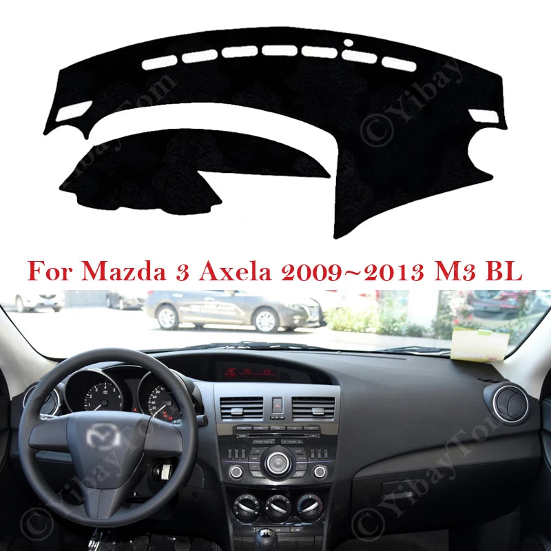 Car Dashboard Cover Dash Protect Mat Pad For Mazda 3 Axela 2009 2010 2011 2012 2013 Sunshade Das - Automotive LED Light