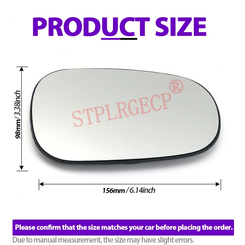Passenger Side Driver Side Left or Right Door Side Heated Wing Mirror Glass Lens for Renault Cli - Automotive LED Light