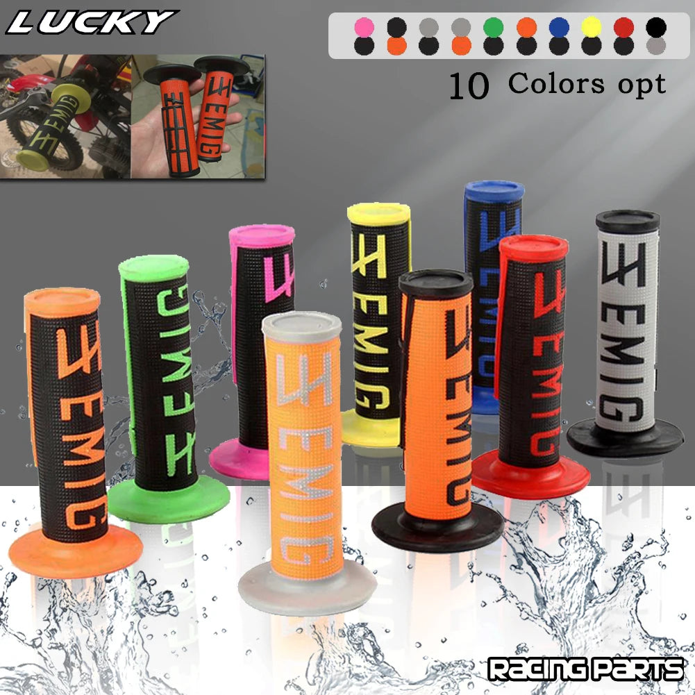 Universal Grips EMIG Grip Handle MX Grip Hand FOR KTM SX EXC SXF KLX CRF YZF WRF Motorcycle Twis - Automotive LED Light