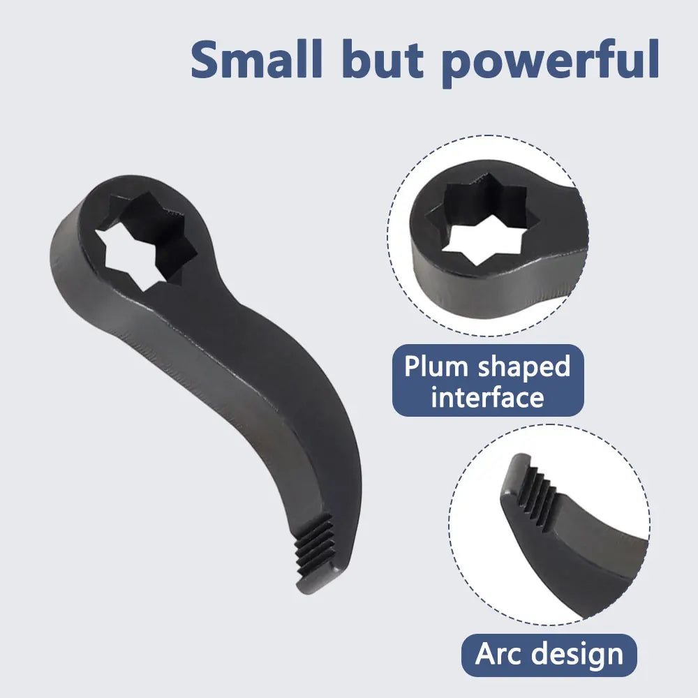 Bull Horn Pry Bar Adapter Head Tool Adjustable Angle Bar for 1/2 Ratchet Open-End Wrench Half Sh - Automotive LED Light