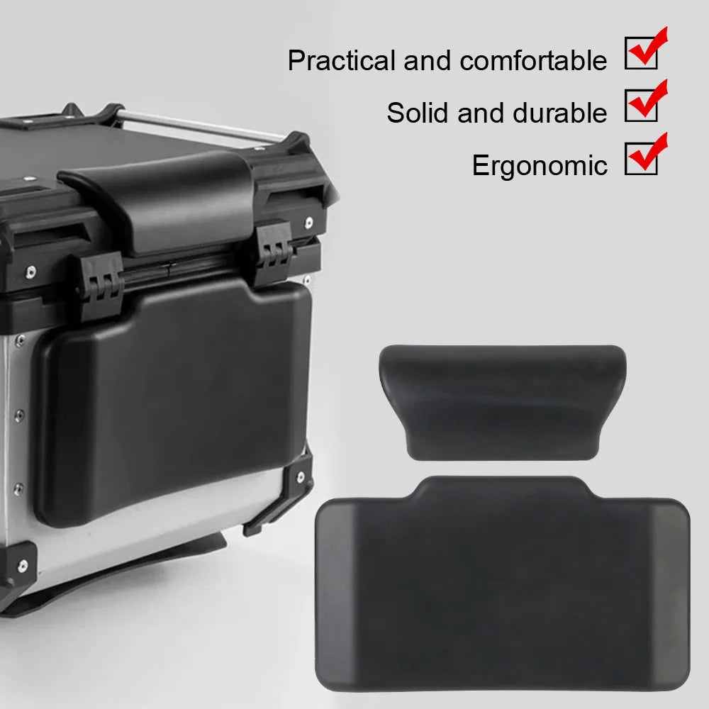 Motorcycle Backrest Pad Premium PU Sponge Covers Passenger Lazyback Protector Rear Case Cushion  - Automotive LED Light