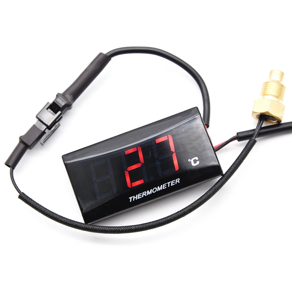 Motorcycle Water Temperature Gauge for Koso Temperature Sensor Mini Temp Meter for XMAX300 CB400 - Automotive LED Light