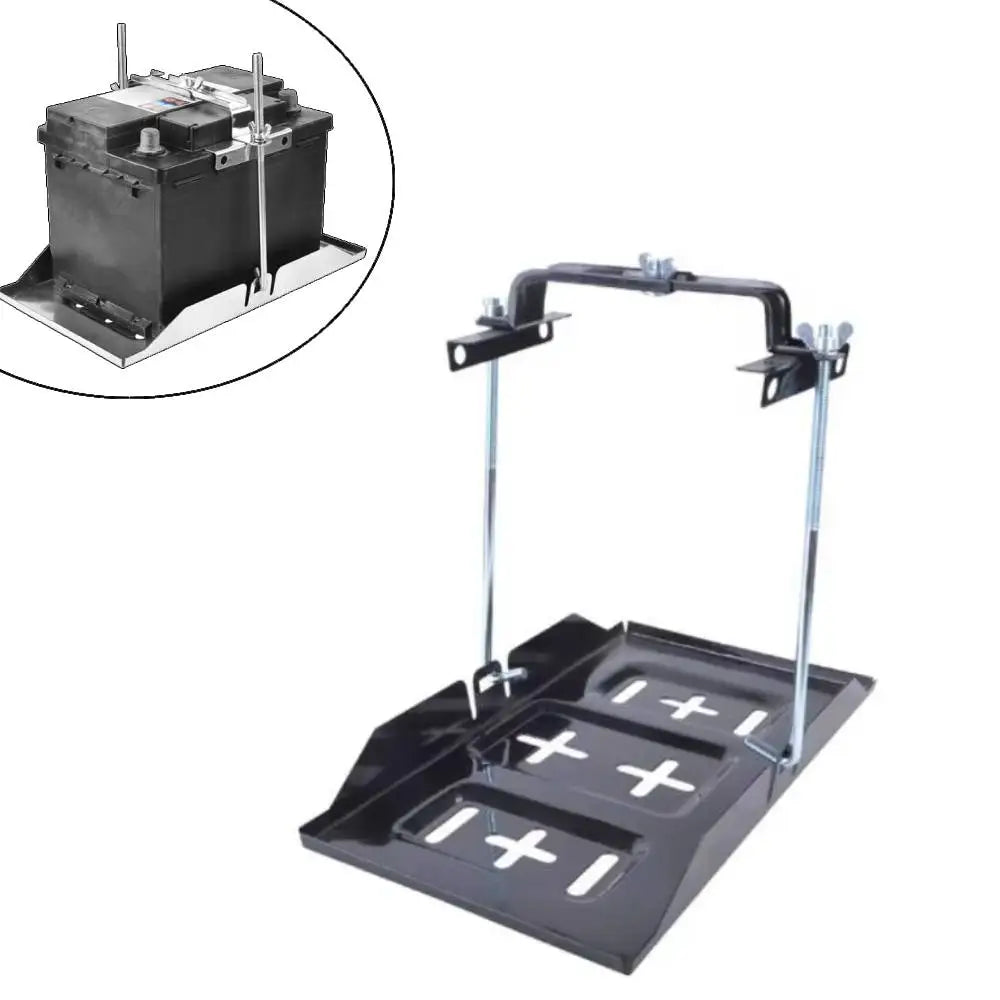 28cm 34cm Universal Battery Tray Bracket Kit 27cm Car Fixed Battery Holder Hold Down Bolts Clamp - Automotive LED Light