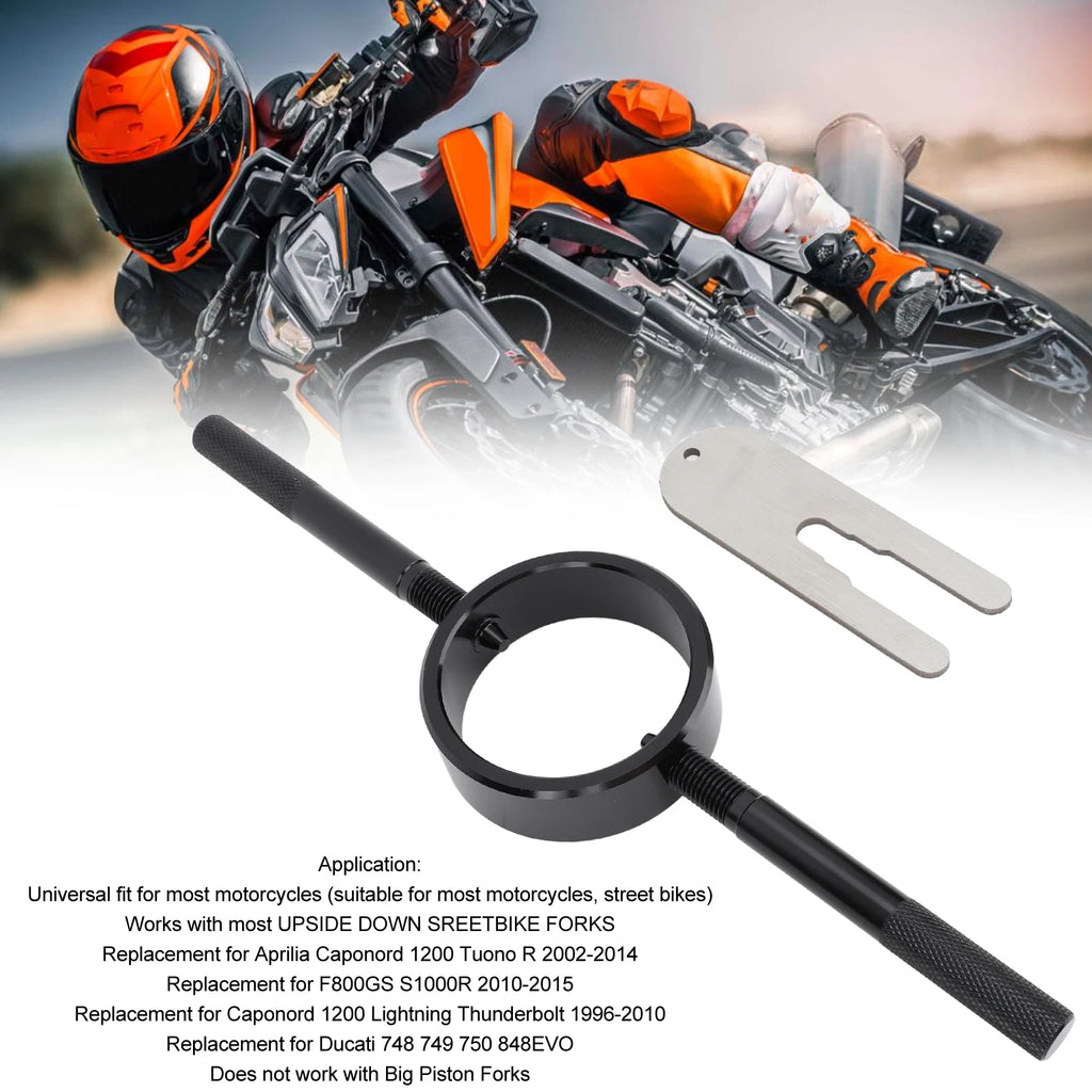 Motorcycle Fork Spring Compressor Tool Kit For Most Upside Down Street Bike Motorcycle Maintenan - Automotive LED Light