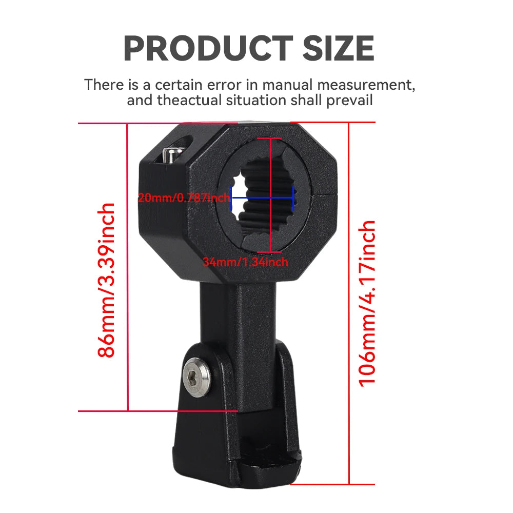 LED Spotlight Bracket Motorcycle Universal Accessories 360° Adjustment Mount Bumper Modified Cla - LED Motorcycle Light