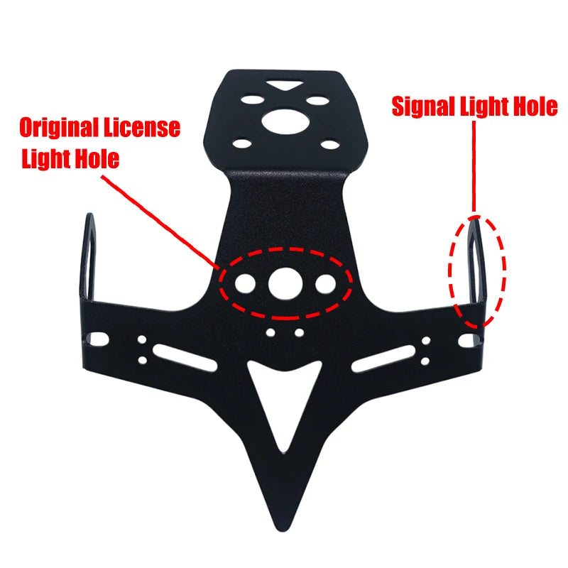 Motorcycle Tail Tidy Fender Eliminator Registration License Plate Holder For KAW for ZX25R ZX4R - Automotive LED Light