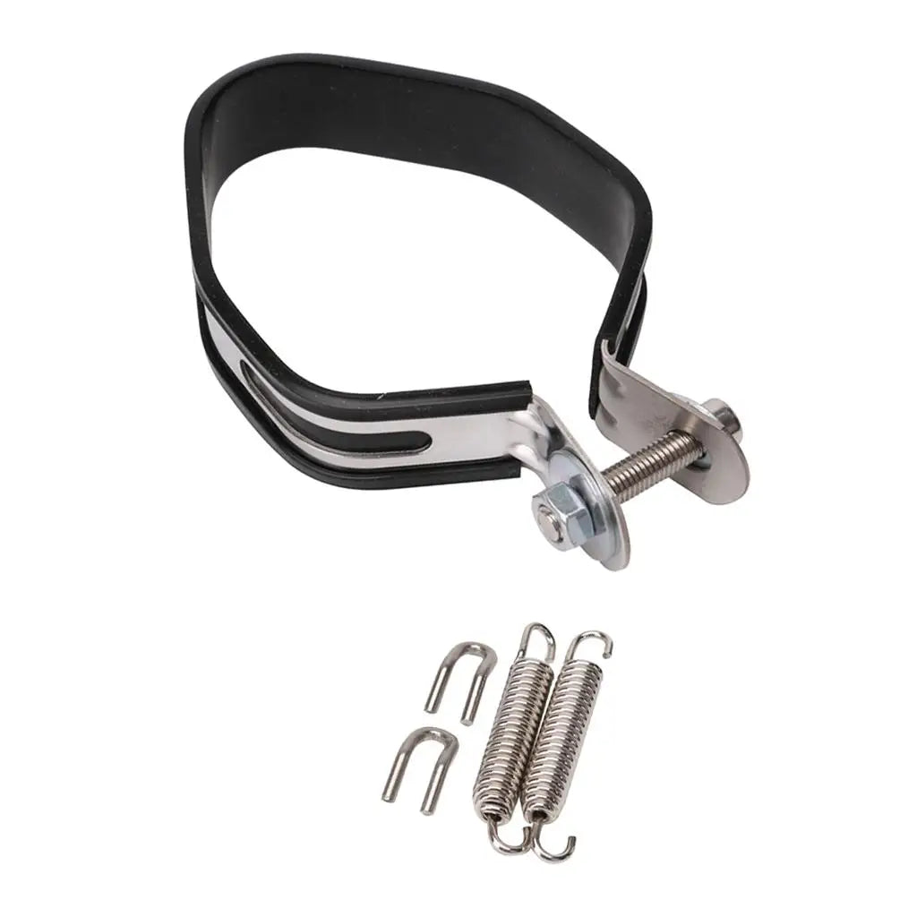 Universal Muffler Exhaust Clamp Stainless Steel Band Joint Clip for Motorcycle Exhaust Pipes Roa - Automotive LED Light