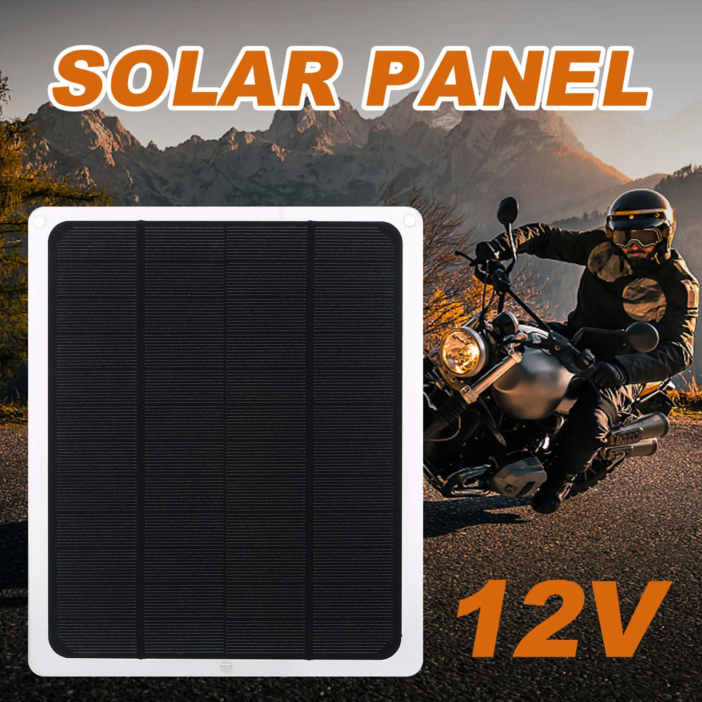 Solar Battery Trickle Charger Maintainer 12V Portable Waterproof Solar Panel Trickle Charging Ki - Automotive LED Light