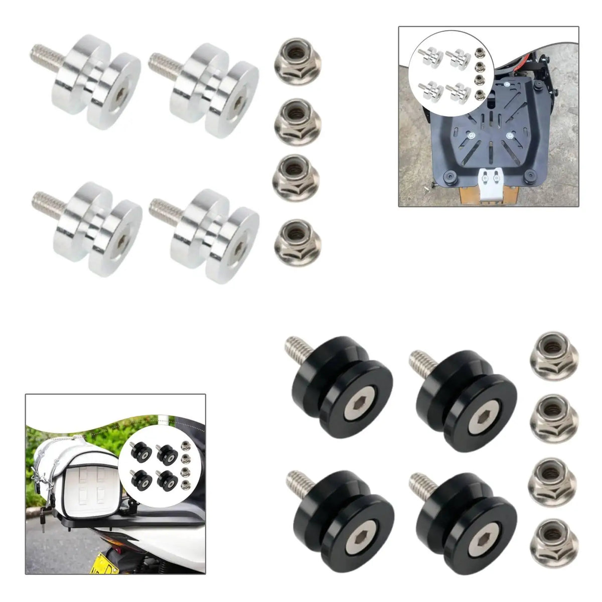 Motorcycle Tail Bag Mounting Kit Repair Parts Accessories Motorcycle Case Trunk Mount Kit - Automotive LED Light