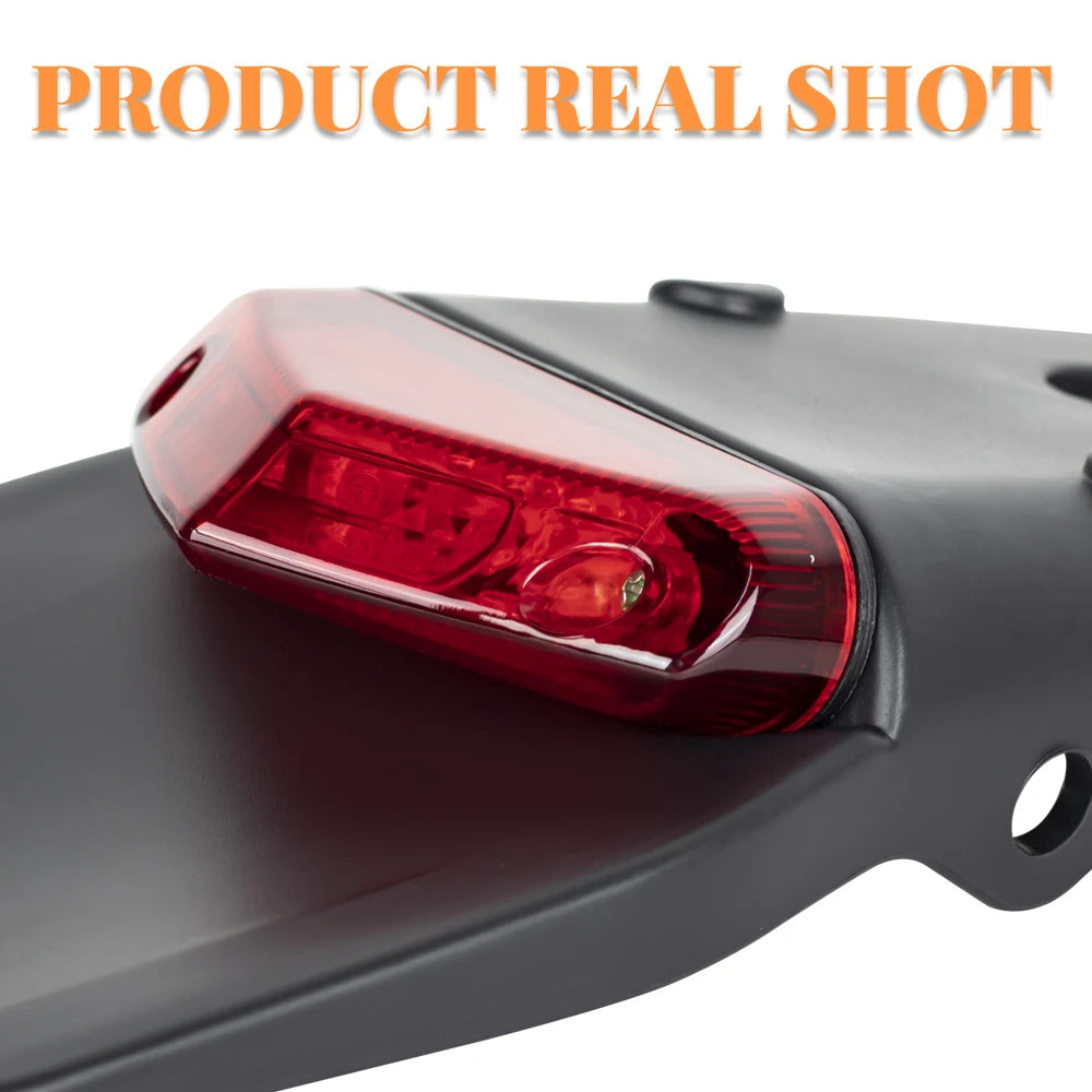 Motorcycle Universal 12V LED Taillight Brake Lamp With Rear Stop Lamp License Plate Bracket Hold - LED Motorcycle Light