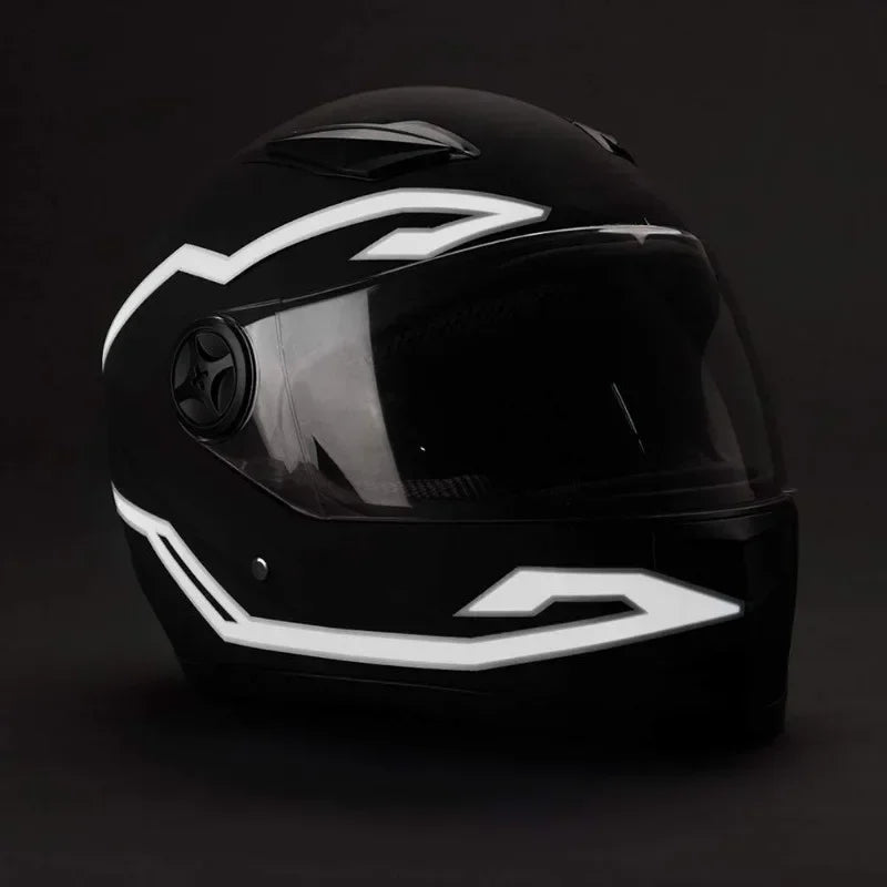 Motorcycle Helmet Light 4 in 1 EL Light 3 Mode Led Helmet Light Night Riding Signal Helmet Strip - Automotive LED Light