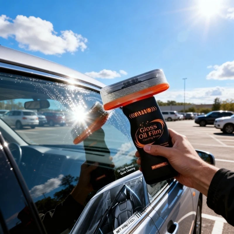 Multi Functional 100g Car Windshield Glass Cleaning Brush Anti Fog Oil Film Hydrophobic Wipe Aut - Automotive LED Light