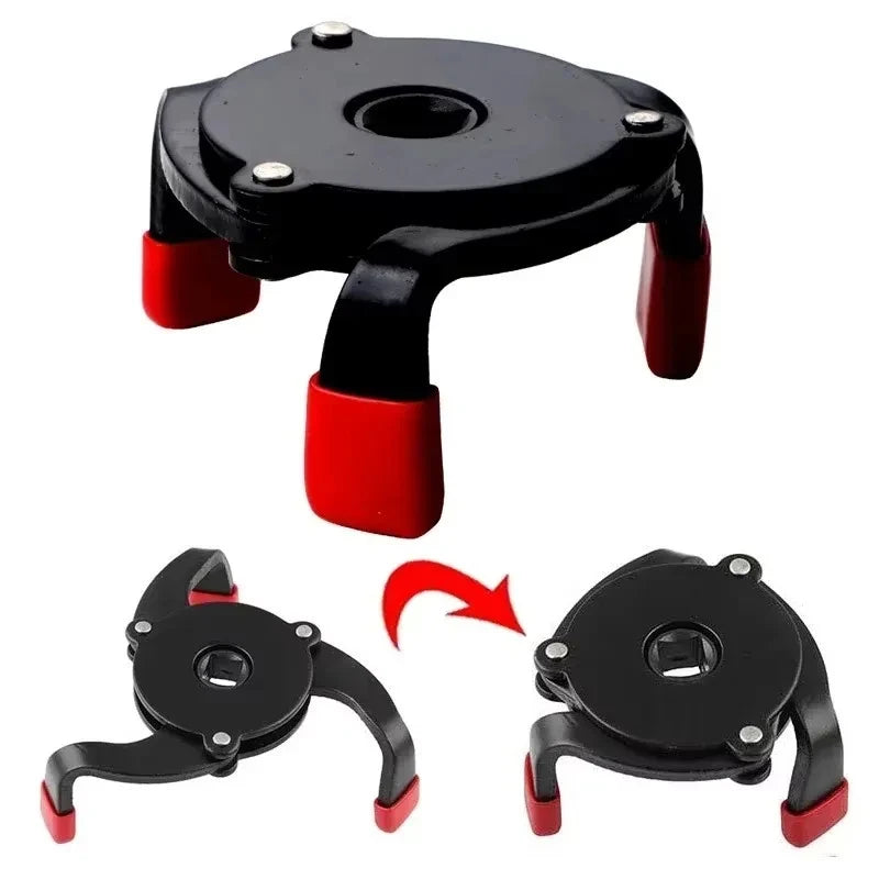 Universal 3 Jaw High Quality Oil Filter Remover Tool Cars Oil Filter Removal Tool Interface Spec - Automotive LED Light