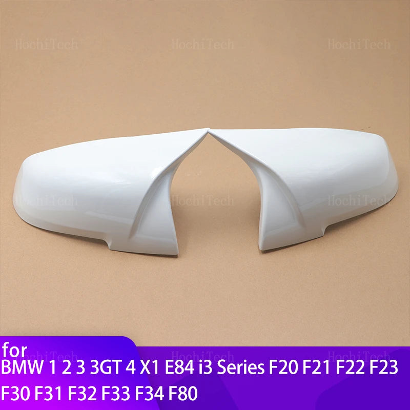 White Mirror Cover Car Side Rearview Mirror Cap Cover Shell For BMW 1 2 3 3GT 4  for BMW F20 F22 F31 - Automotive LED Li