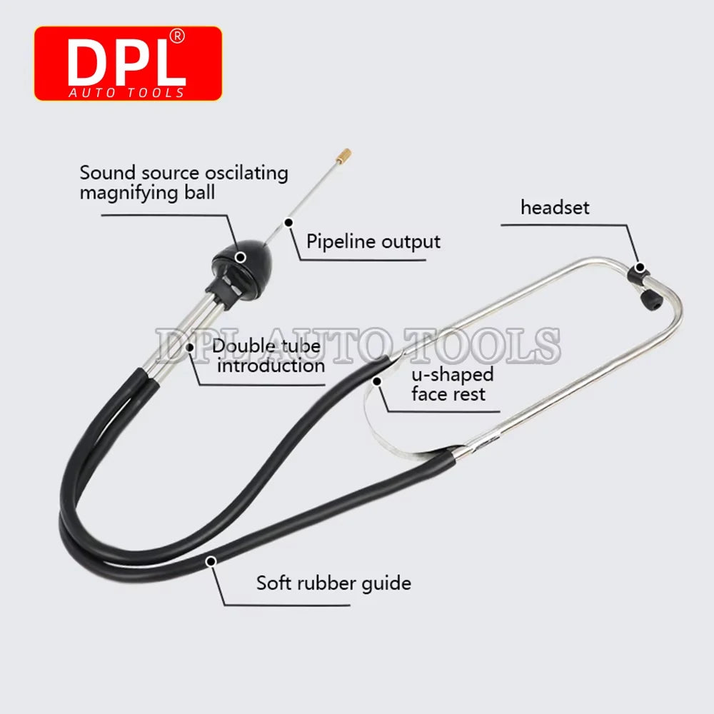 1pc Auto Cylinder Stethoscope, Mechanics Stethoscope Car Engine Block Diagnostic Automotive Engi - Automotive LED Light