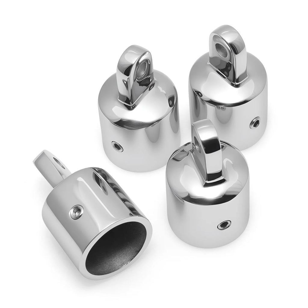 4Pcs Marine Polished 316 Stainless Steel Top Caps Marine Hardware Slip Cap Boat Fittings Boat Ac - Automotive LED Light