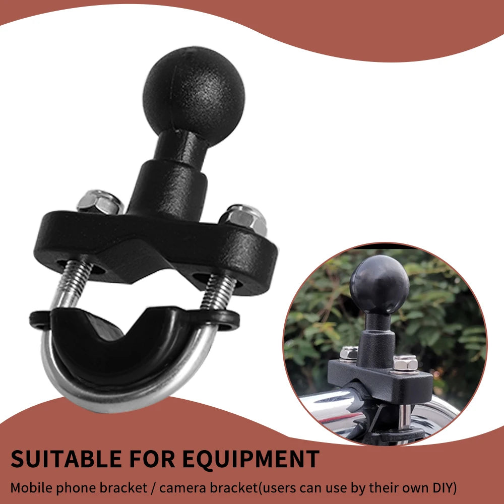 Motorcycle Handlebar Accessories U Bolt Mount Base Kit 2.2cm Ball Clamp Bracket for Motorbike Ph - Automotive LED Light