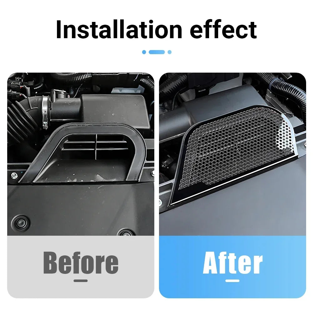 For Honda CR-V CRV 6th Gen 2023 2024 2025 Car Engine Air Inlet Intake Protective Cover Stainless - Automotive LED Light