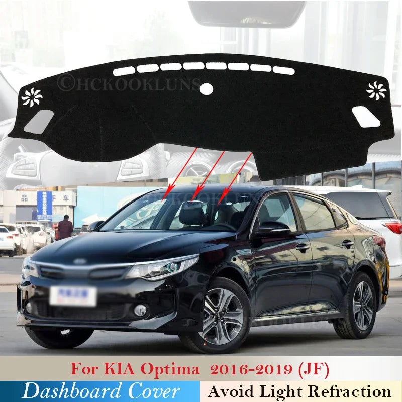 Dashboard Cover Protective Pad for KIA Optima JF 2016 2017 2018 2019 K5 Car Acce for KIA K5 - Automotive LED Light