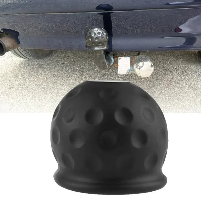 50mm Tow Bar Ball Cover Cap Universal Rubber Ball Hood Trailer Hitch Protect Towball Trailer Bal - Automotive LED Light