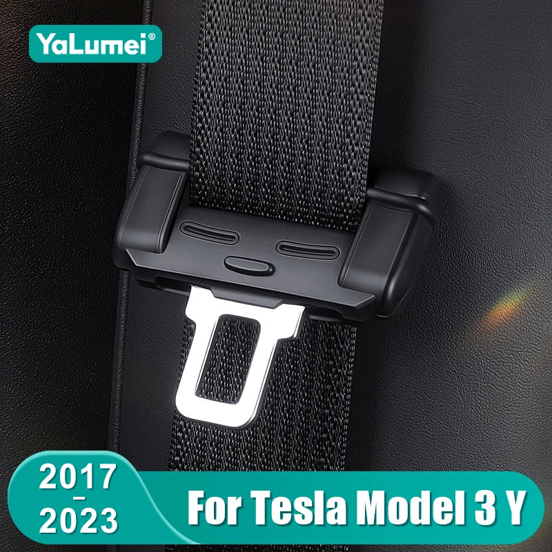 For Tesla Model 3 Y 2017- 2021 2022 2023 Car Seatbelt Buckle Protector Cover Sil for Tesla Model 3 2017-2021 - Automotiv