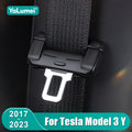 For Tesla Model 3 Y 2017- 2021 2022 2023 Car Seatbelt Buckle Protector Cover Sil for Tesla Model 3 2017-2021 - Automotiv