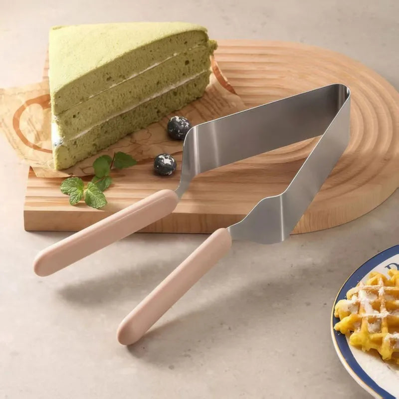 Fudge Dessert Slicing Processing Kitchen Tools Birthday Cake Slicer Cutter Triangular Stainless  - Automotive LED Light