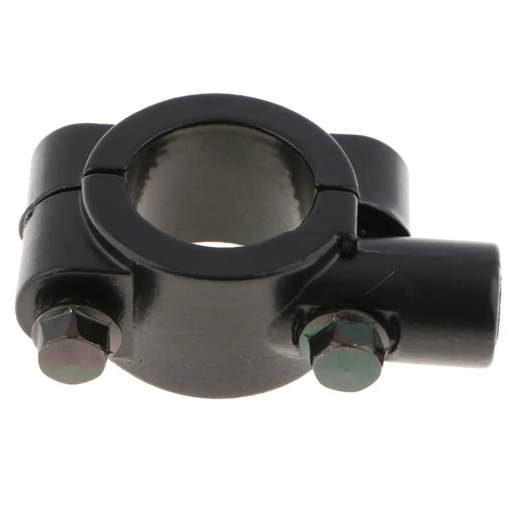Motorcycle Rearview Mirror Holder 8mm Metal Handlebar Clamp Bracket Universal Accessory for Bike - Automotive LED Light