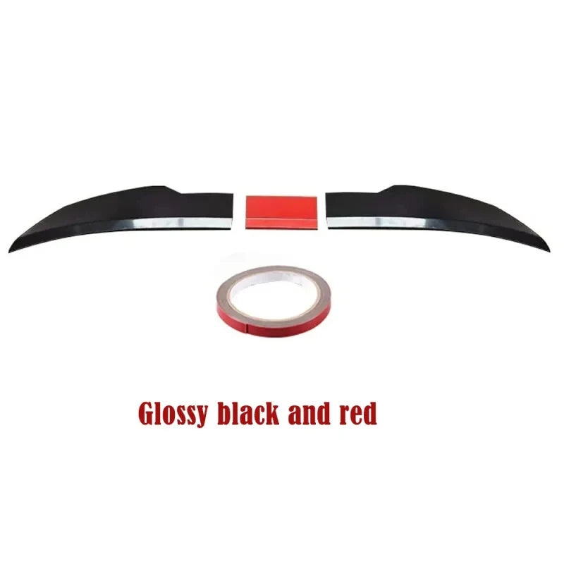 3pcs Sedan Rear Trunk Tail Rear Wing Spoiler 46.06-50.0inch Adjustable DIY Refit Boot Wings Spoi - Automotive LED Light