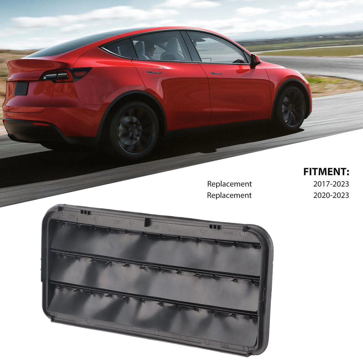 Car Air Extractor Cabin Vent Grille Improved Air Circulation ABS Plastic 1098751 00 C Replacemen - Automotive LED Light