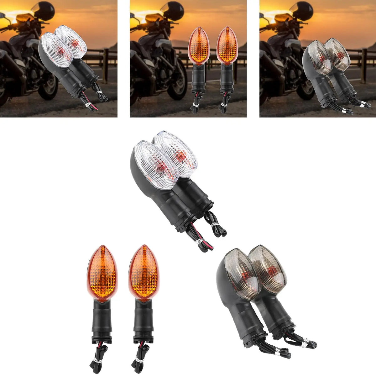 2x Turn Signal Light Indicator Spare Parts Easy to Install Motorcycle Blinker In for MT07 XJ6 R6 - LED Motorcycle Light