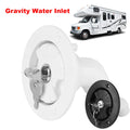 RV Gravity Water Inlet With Lock Fill Hatch Intake Filter Lockable 80mm Inlet Adapter Camper Tra - Automotive LED Light